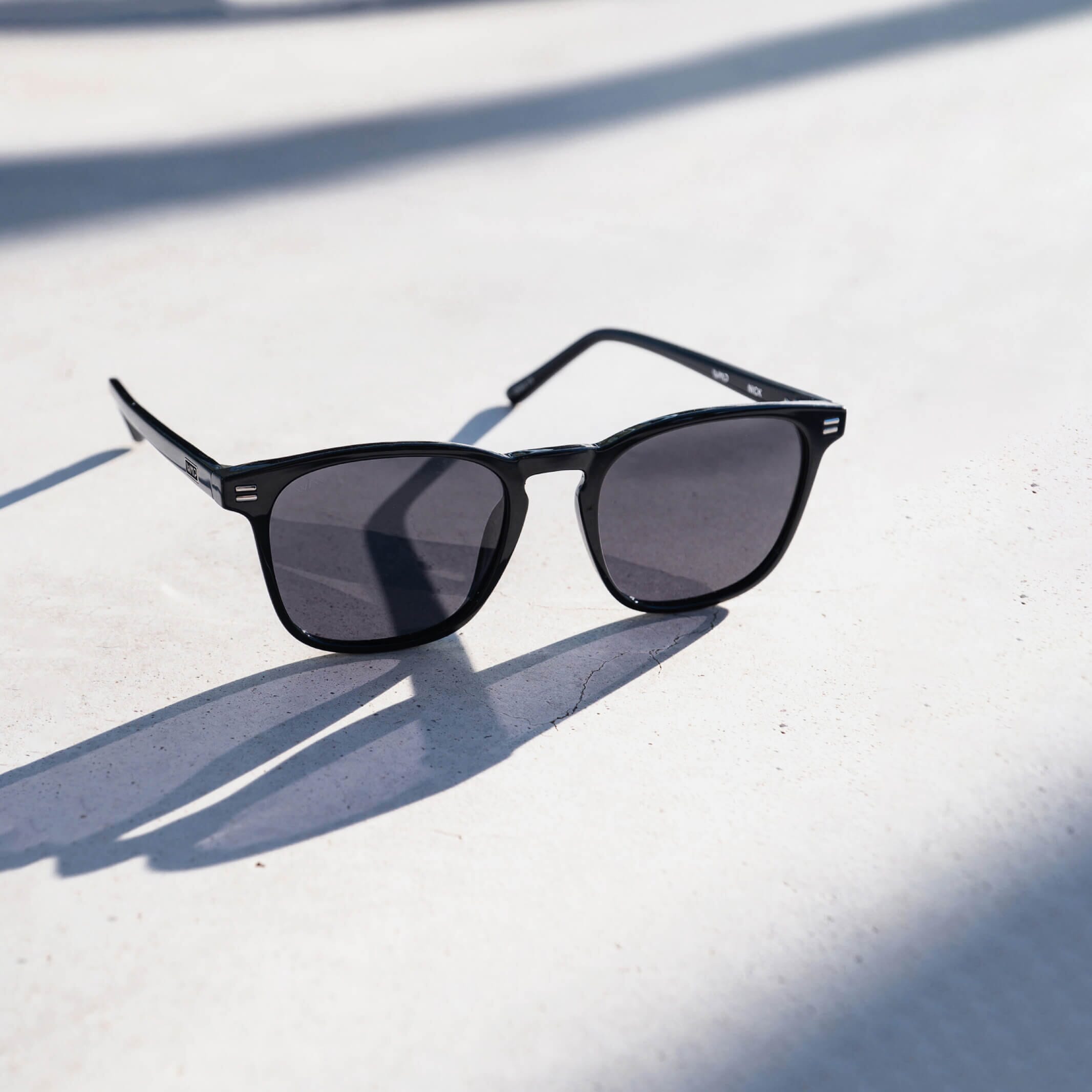 WMP Black Nick Square Sunglasses Sunglasses- Ledbury