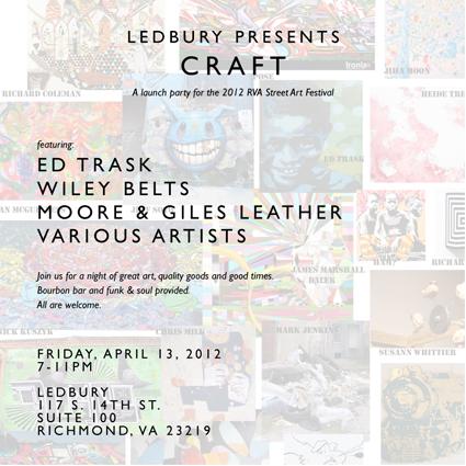 CRAFT: A Launch Party for the RVA Street Art Festival