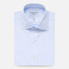 The Blue Fine Twill Mid-Spread Dress Shirt Dress Shirt- Ledbury