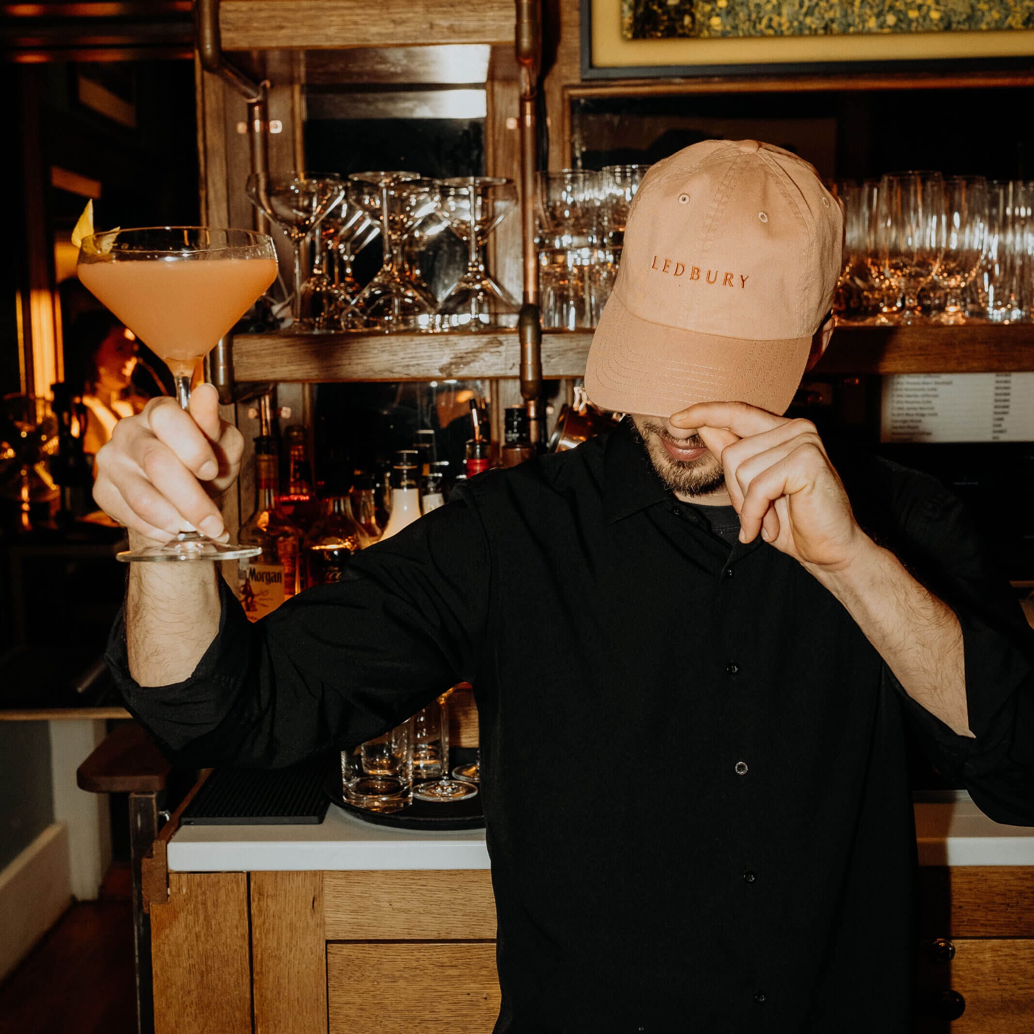 Ledbury Clay Washed Twill Hat Accessories- Ledbury