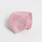 Pink Barone 100% silk jacquard tie, 3 inches wide — made in Italy by Ledbury