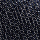 The Navy Blue Santo Silk Cotton Tie Tie- Ledbury