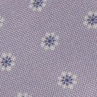 Ledbury Lavender Moretti Floral Silk Tie — floral jacquard pattern detail