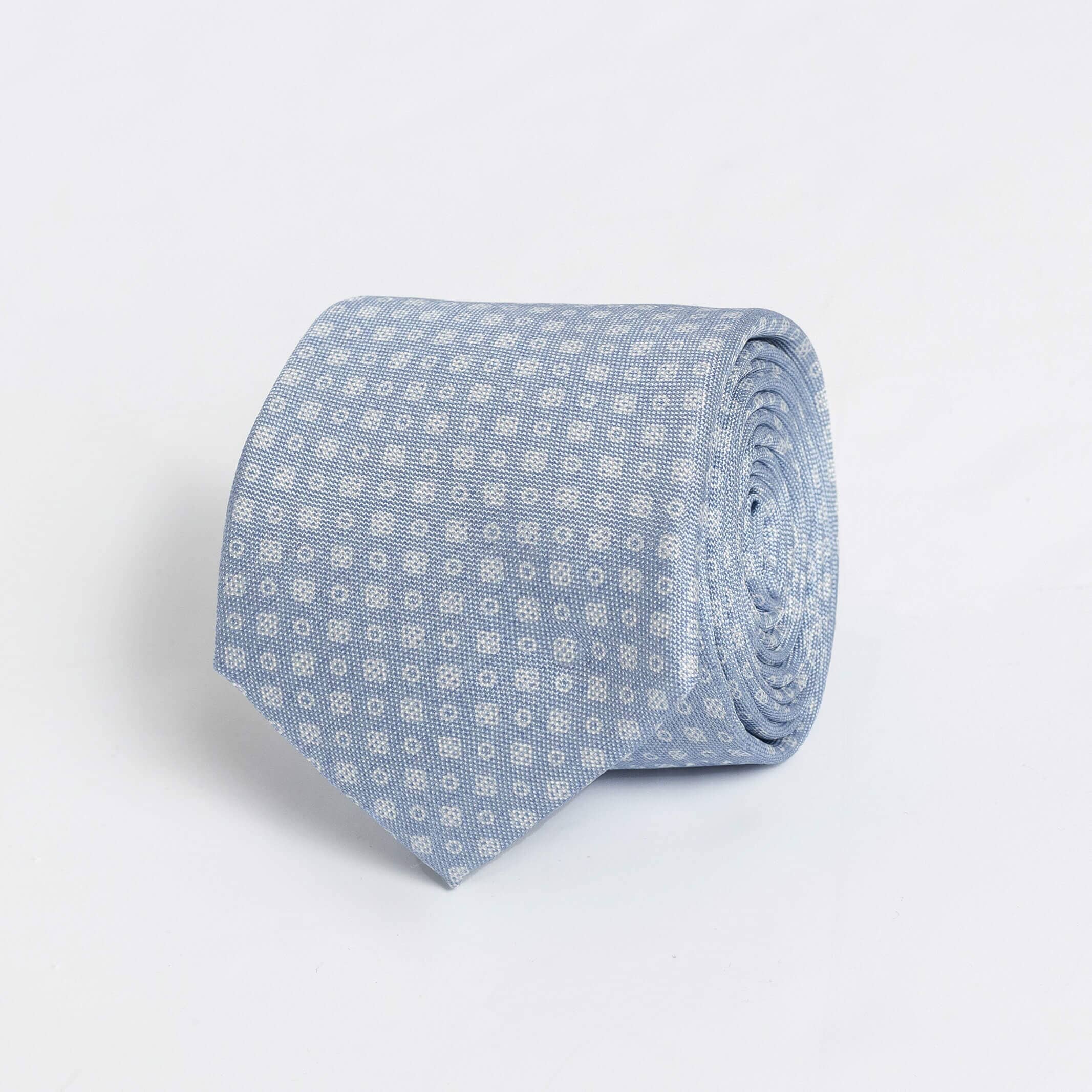 The Light Blue Arlo Silk Tie Tie- Ledbury