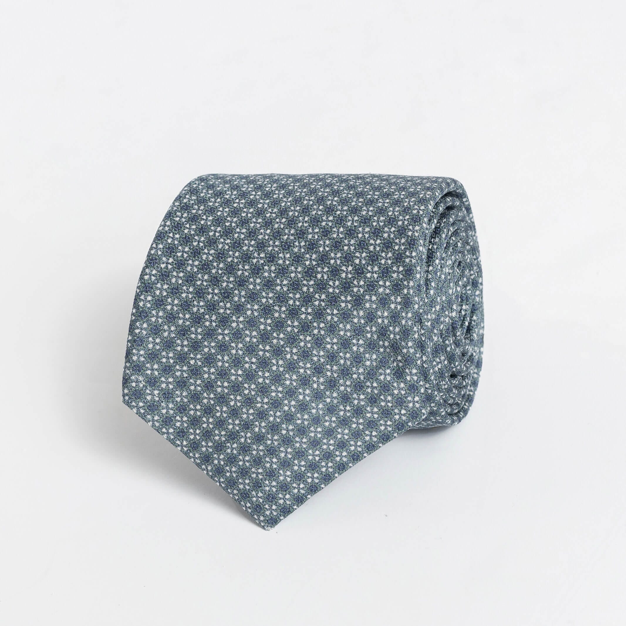 The Sea Green Basile Silk Tie Tie- Ledbury