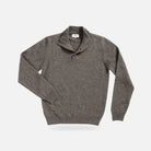 Seal Heather Brewer Mock Neck Sweater – front view| Ledbury
