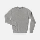 Light Grey Heather Walden Thermal Crew Sweater – Front View | Ledbury