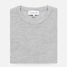 Light Grey Heather Walden Thermal Crew Sweater – Full Body | Ledbury
