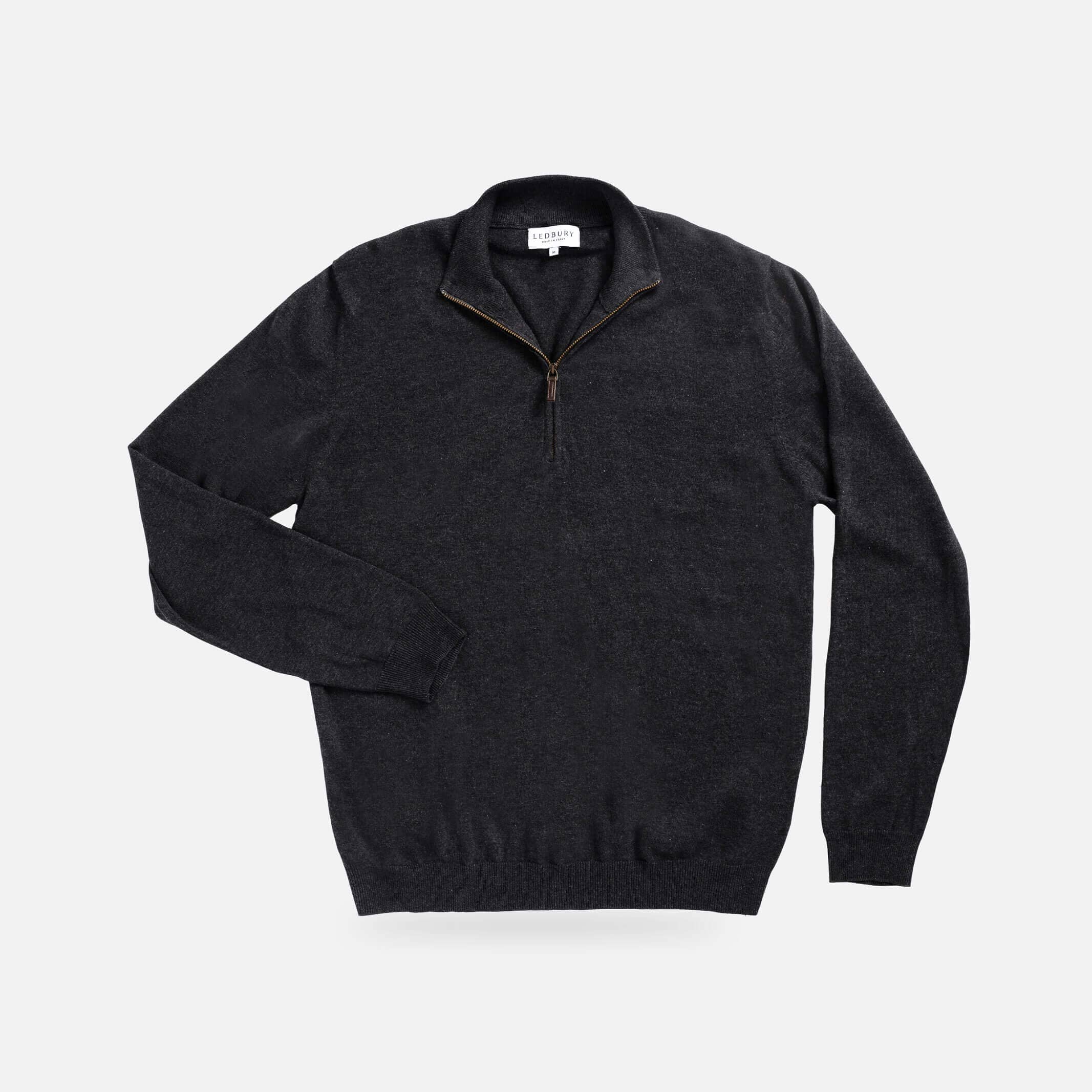 Charcoal Heather Easterley Pullover Sweater – Front View | Ledbury