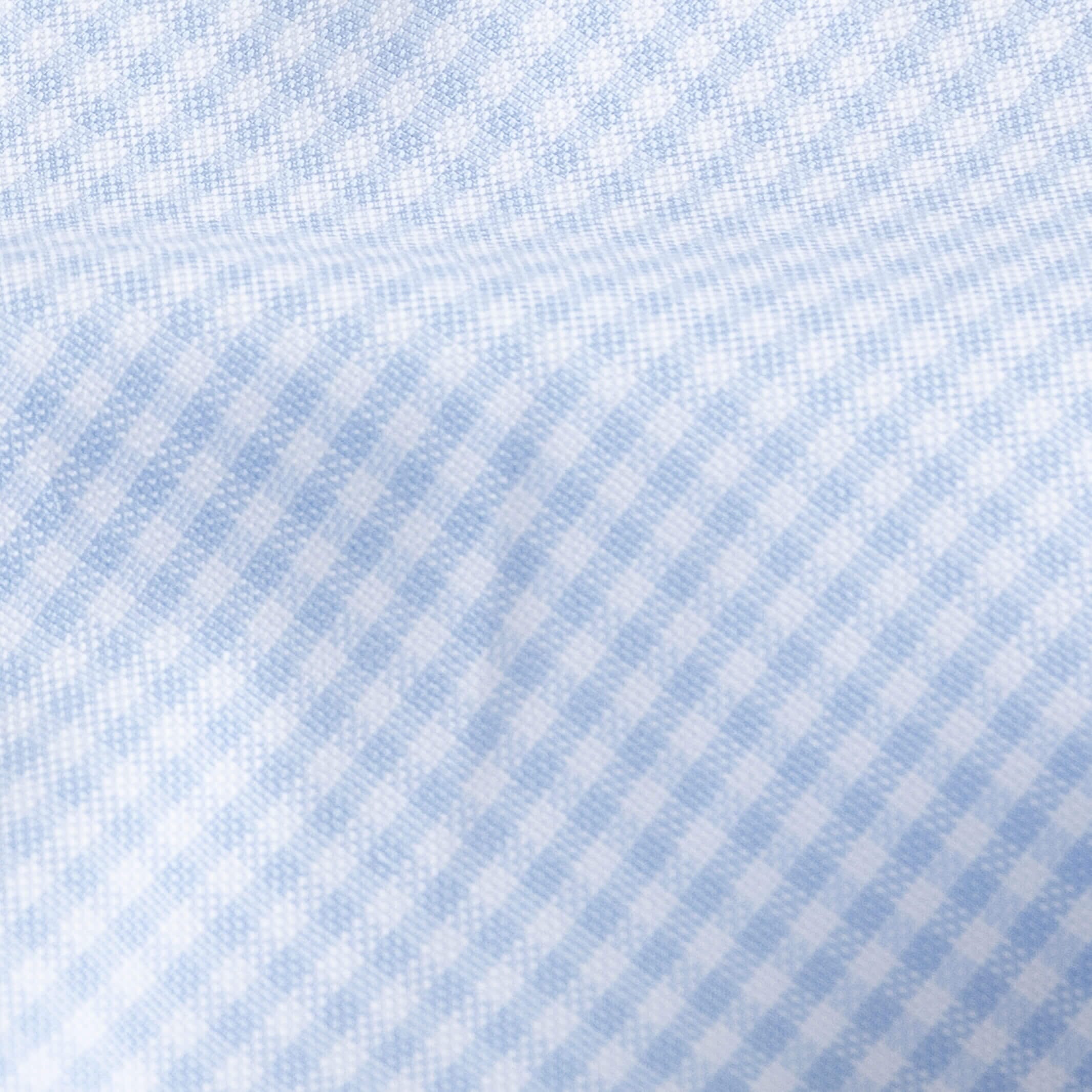 The Light Blue Geller Check Dress Shirt Dress Shirt- Ledbury