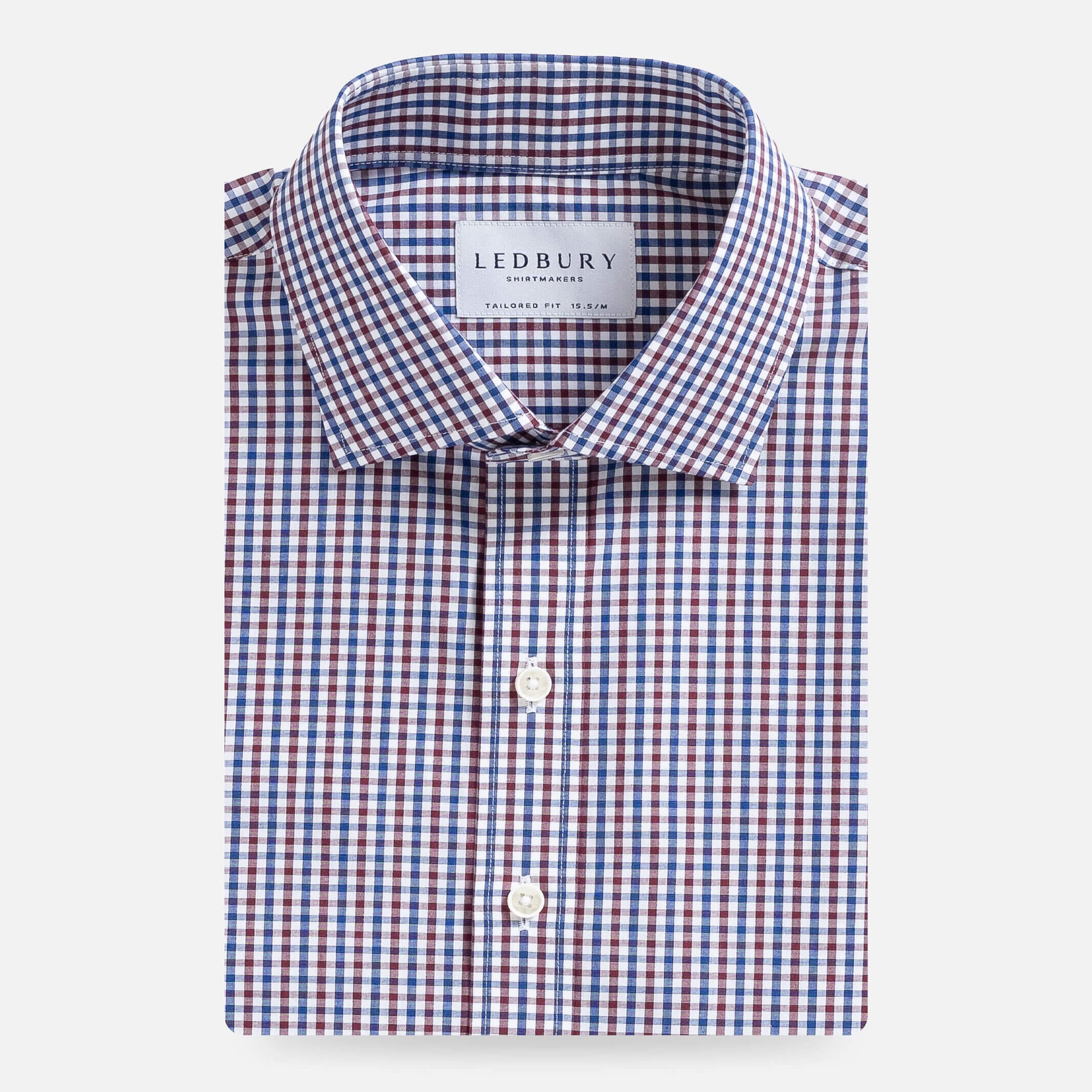 The Brown Peterson Check Dress Shirt Dress Shirt- Ledbury