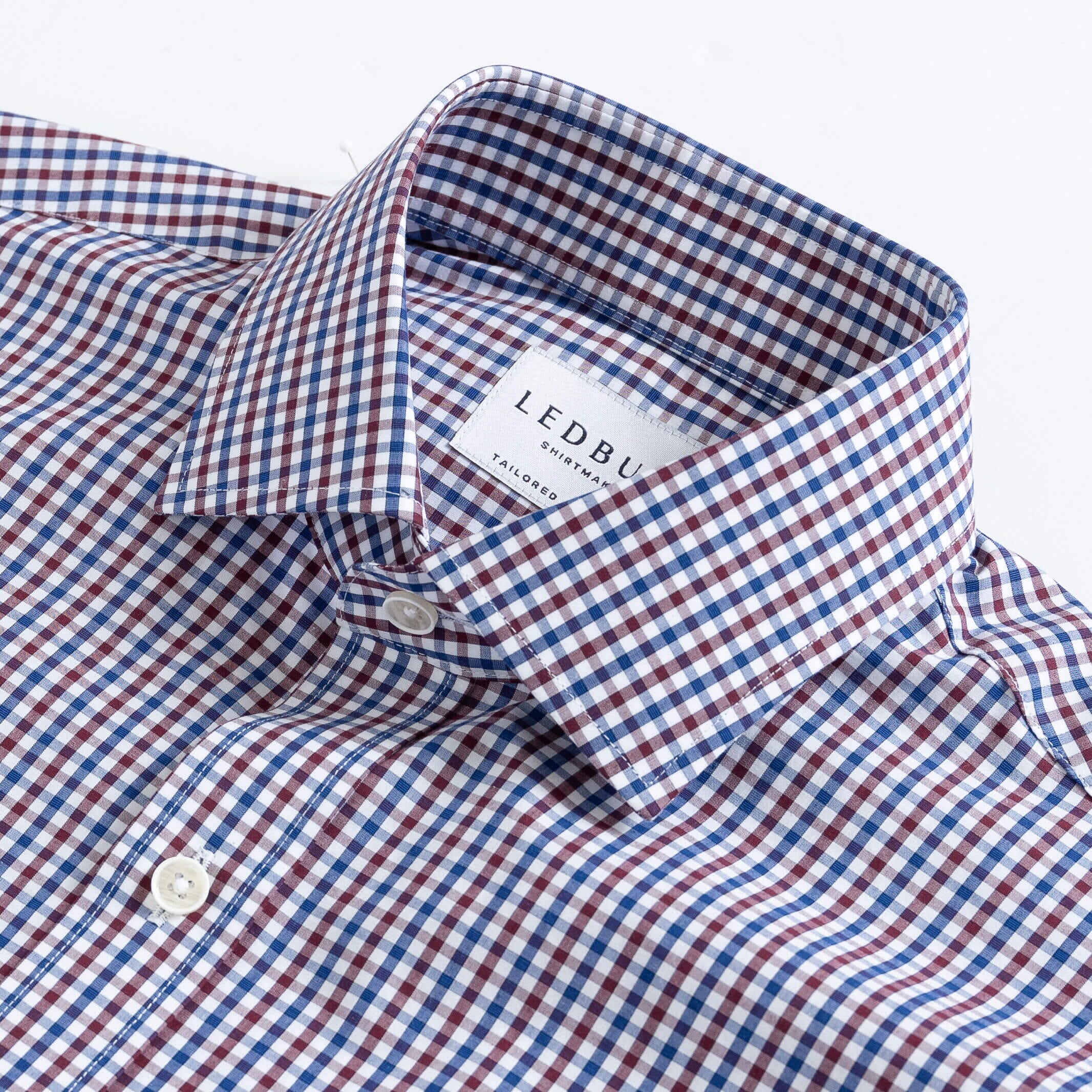The Brown Peterson Check Dress Shirt Dress Shirt- Ledbury