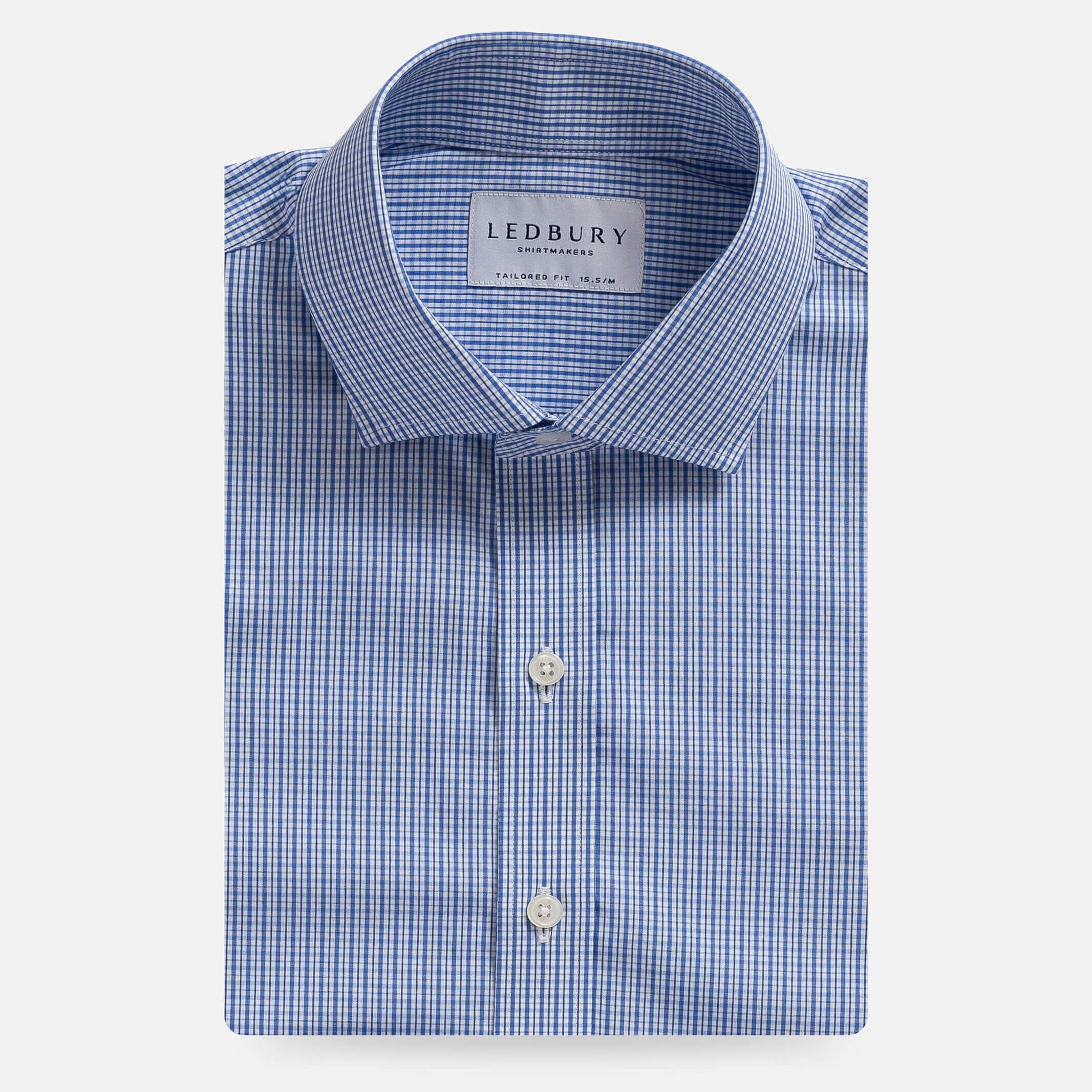 The Blue Simmons Check Dress Shirt Dress Shirt- Ledbury