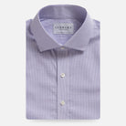 The Purple Mills Micro Check Dress Shirt Dress Shirt- Ledbury