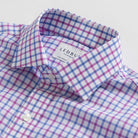 The Purple Hester Check Dress Shirt Dress Shirt- Ledbury