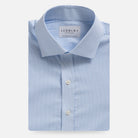 The Light Blue Norman Check Dress Shirt Dress Shirt- Ledbury