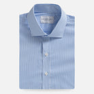 The Light Blue Broughton Stretch Poplin Custom Shirt Custom Dress Shirt- Ledbury