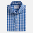 The Blue Broughton Stretch Poplin Custom Shirt Custom Dress Shirt- Ledbury