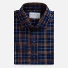 The Copper Eldridge Plaid Custom Shirt Custom Casual Shirt- Ledbury