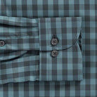 The Sea Green Chelsen Stretch Gingham Dress Shirt Dress Shirt- Ledbury