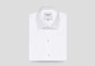 The White Fine Twill Mid-Spread Dress Shirt Dress Shirt- Ledbury