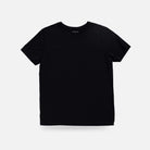 Ledbury Black Crew Neck Undershirt – front view, pairs with dark dress shirts and suits, cotton modal blend