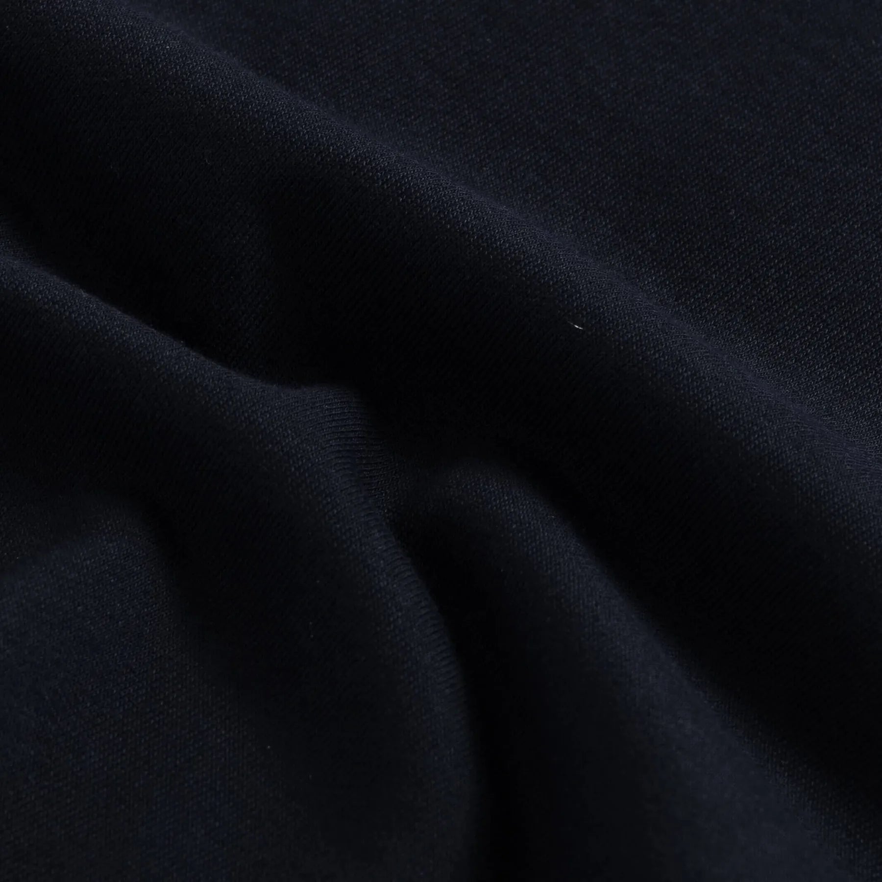 Ledbury Navy Crew Neck Sweatshirt – detail view, premium cotton terry cloth construction