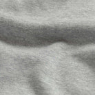 Ledbury Heather Grey Quarter Zip Sweatshirt – detail view, contrast rib fabric panel detail