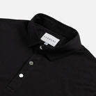 The Black Collins Knit Polo Custom Polo Custom Polo- Ledbury
