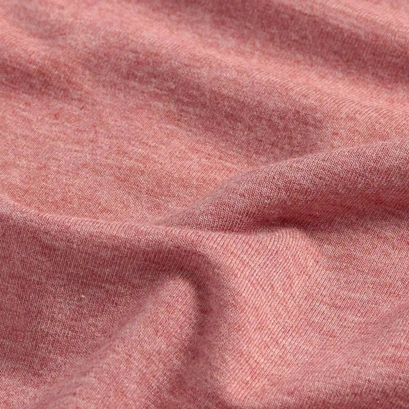 Fabric detail of the Ledbury Freeman Knit Custom Polo — cotton-modal jersey knit in Washed Red
