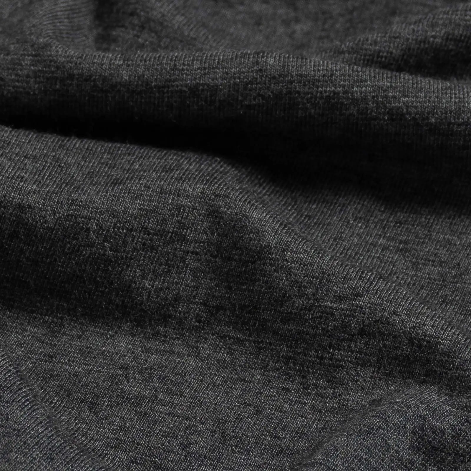 Cotton-modal fabric detail of Ledbury Freeman Sport Quarter Zip in Charcoal Grey