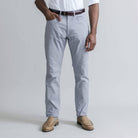 Ledbury Slate Franklin 5 Pocket Custom Pant — full front view, made to order in your choice of fit and inseam