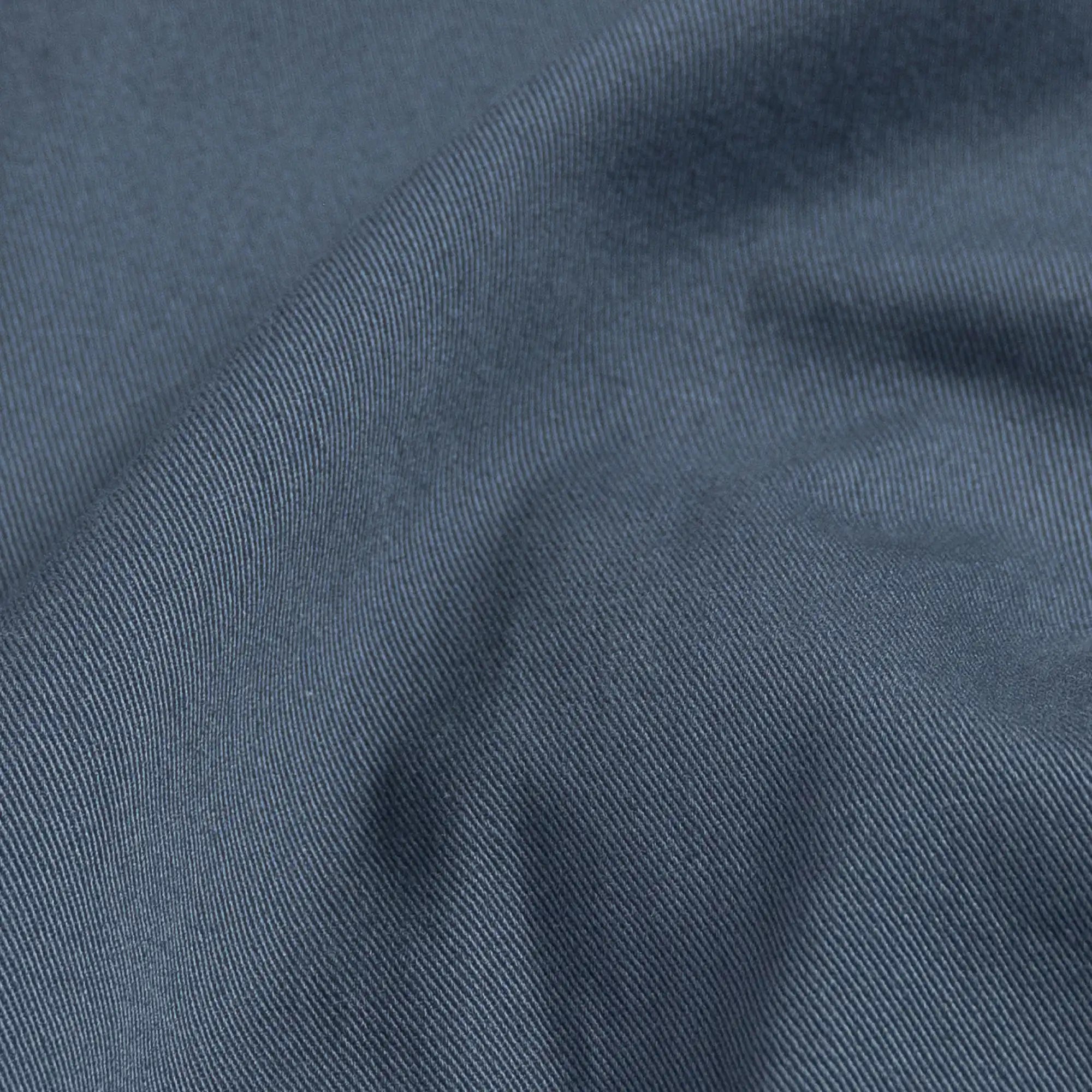 Slate blue chino fabric detail - stretch cotton twill Richmond pant