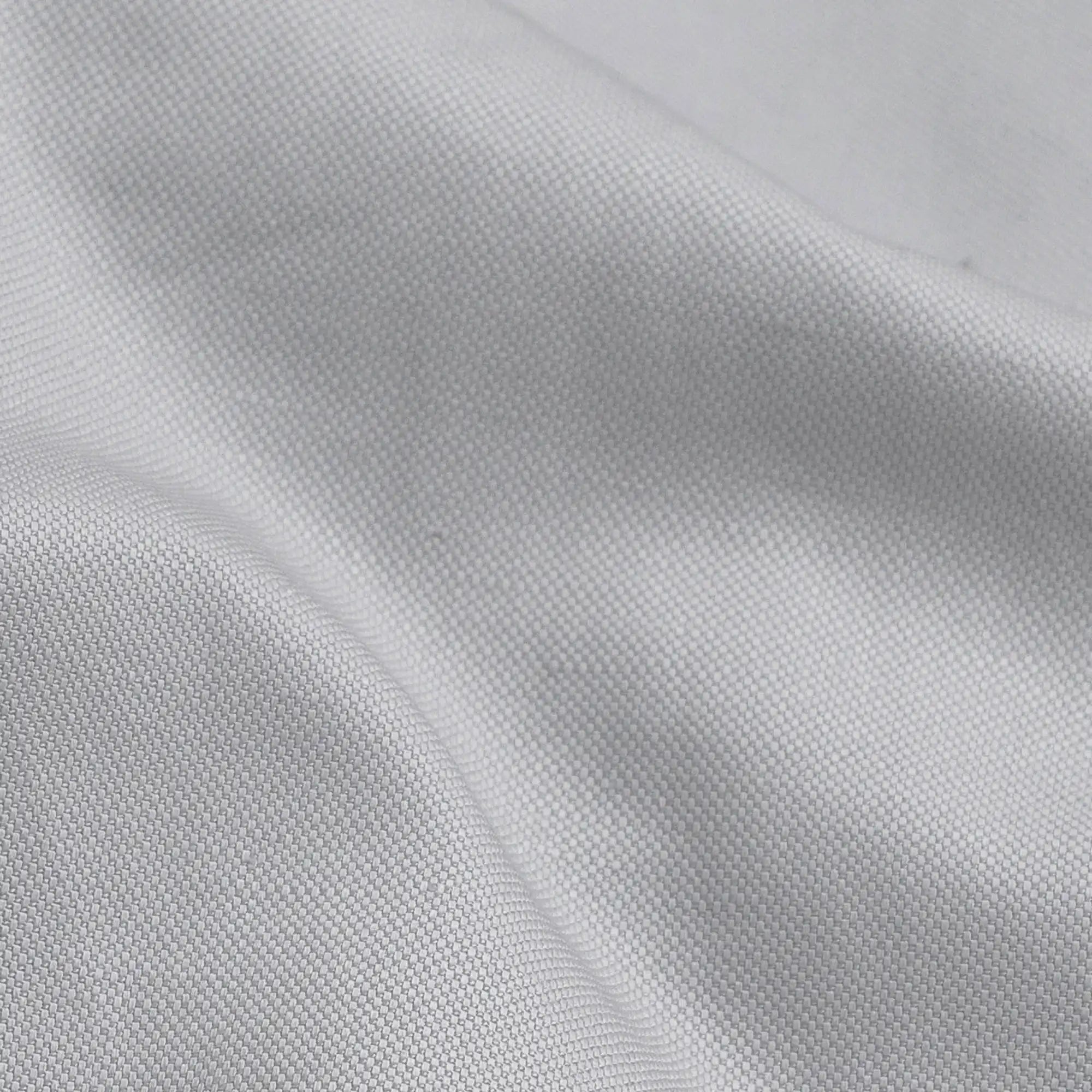 Ledbury Light Grey All Season Richmond Dress Chino Custom Pant — close-up of cotton-linen basket weave fabric with light striations