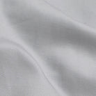 Ledbury Light Grey All Season Richmond Dress Chino Custom Pant — close-up of cotton-linen basket weave fabric with light striations