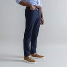 The Navy Performance Stretch Franklin 5 Pocket Custom Pant Custom Pant- Ledbury