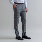 Ledbury Grey Richmond Custom Dress Pant — side view showing Richmond fit and tailored silhouette