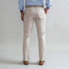 Tan Richmond Summer Chino custom pant - back view on model showing clean seat
