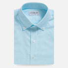 The Pool Blue Mayfield Oxford Custom Shirt Custom Dress Shirt- Ledbury