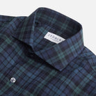 The Evergreen Esler Brushed Plaid Custom Shirt Custom Casual Shirt- Ledbury