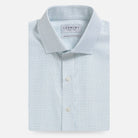Leaf check dress shirt with European-woven twill - Ledbury Kentland custom fit shirt
