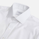 White King Fine Twill dress shirt collar detail - 80s 2-ply European twill fabric