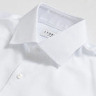 White dress shirt French placket detail - seamless fine twill