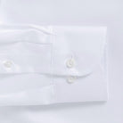 White shirt sleeve and cuff detail - non-iron custom dress shirt