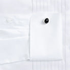 White tuxedo shirt sleeve and cuff - French cuff non-iron formal shirt
