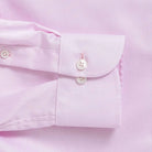 Pink shirt sleeve and cuff detail - non-iron custom dress shirt