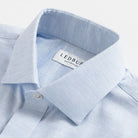 The Light Blue Brompton Mouline Custom Shirt Custom Dress Shirt- Ledbury