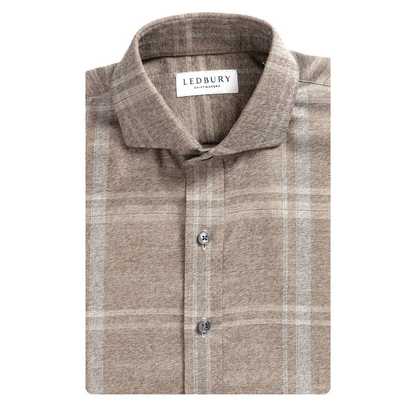 The Soft Brown Hartmann Flannel Custom Shirt