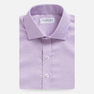 The Purple Alston Non Iron Dobby Custom Shirt Custom Dress Shirt- Ledbury