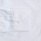 The Blue Kensington Non Iron Dot Custom Shirt Custom Dress Shirt- Ledbury